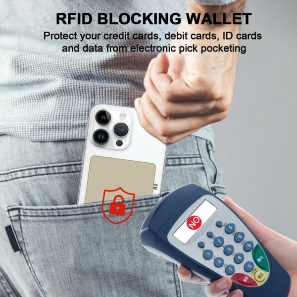 TOYFID All-Aluminum Pop Up Slide Rfid Slim Card Holder Wallet With Airtag Holder - 图片 5